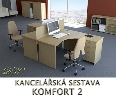 Kancelářská sestava nábytku VISIO 2 - Designový NÁBYTEK