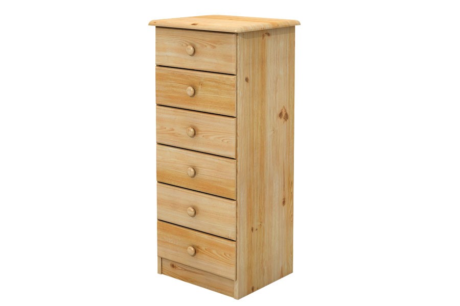 Bradop Komoda (6 zásuvek) úzká, masiv smrk B703