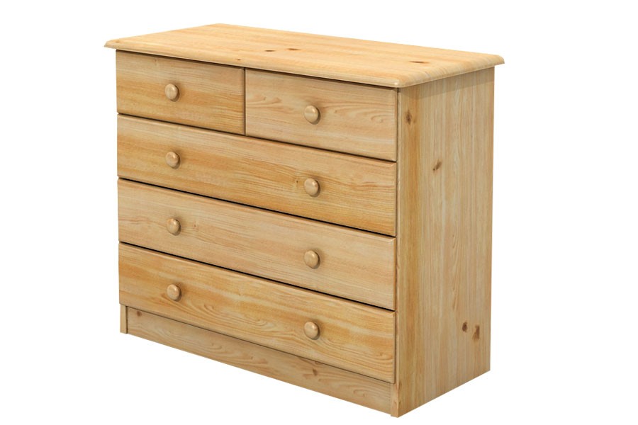 Bradop Komoda (2+3 zásuvky) široká, masiv smrk B705