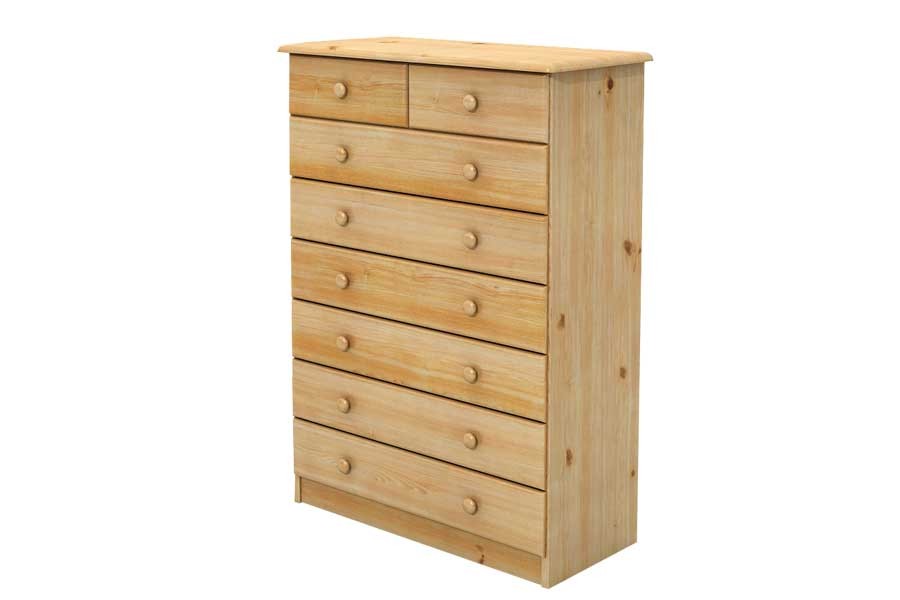 Bradop Komoda široká 2+6 zásuvek, masiv smrk B706