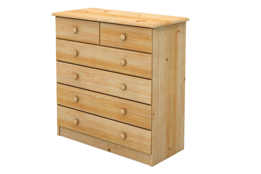 Bradop Komoda (2+4 zásuvky) široká, masiv smrk B714