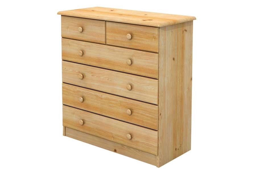 Bradop Komoda 2+4 zásuvky, masiv smrk B736