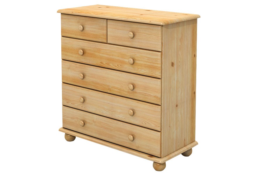Bradop Komoda (2+4 zásuvky) široká, masiv smrk B814