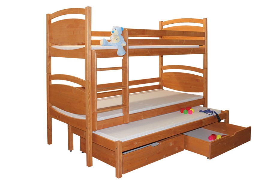 Bradop Patrová postel, trojpostel DAVÍDEK B409-90x200