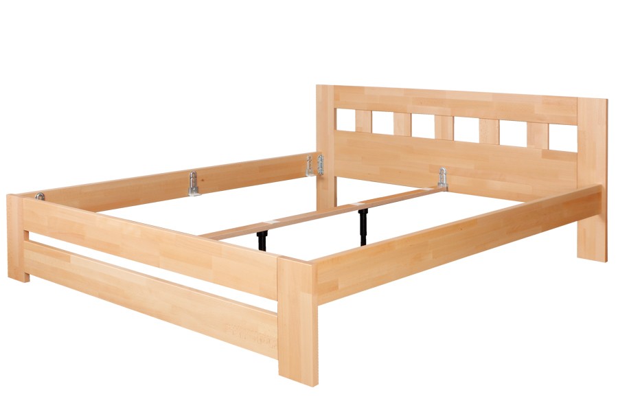 Bradop Postel 160 x 200, BĚLA buk L040