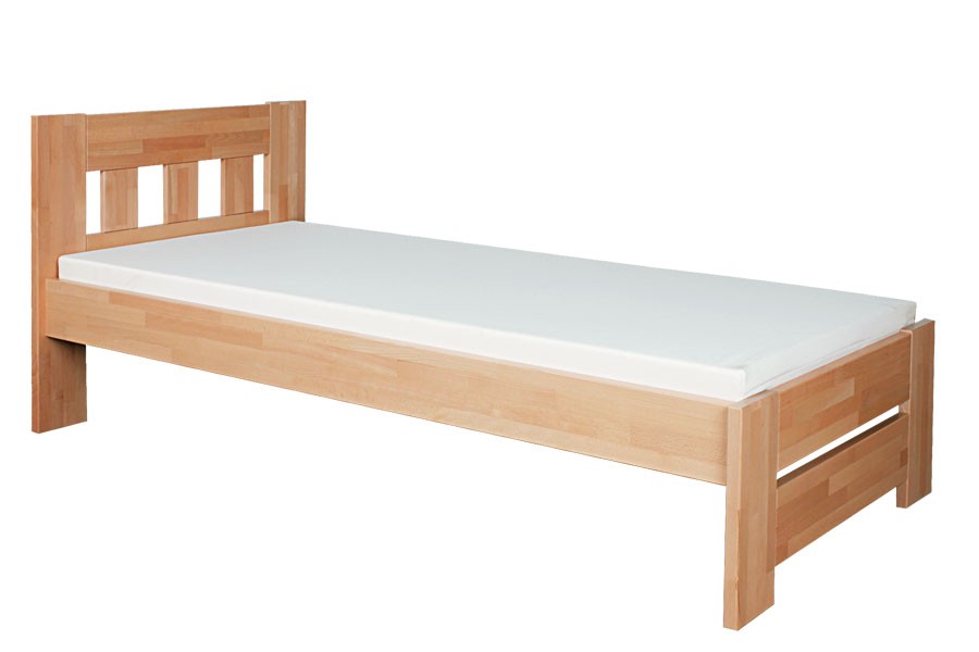 Bradop Postel 100x206cm BĚLA, buk L054