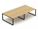 Konferenční stůl EPIC (více os.), 320/400cm, ocelová podnož O, (více modulový)