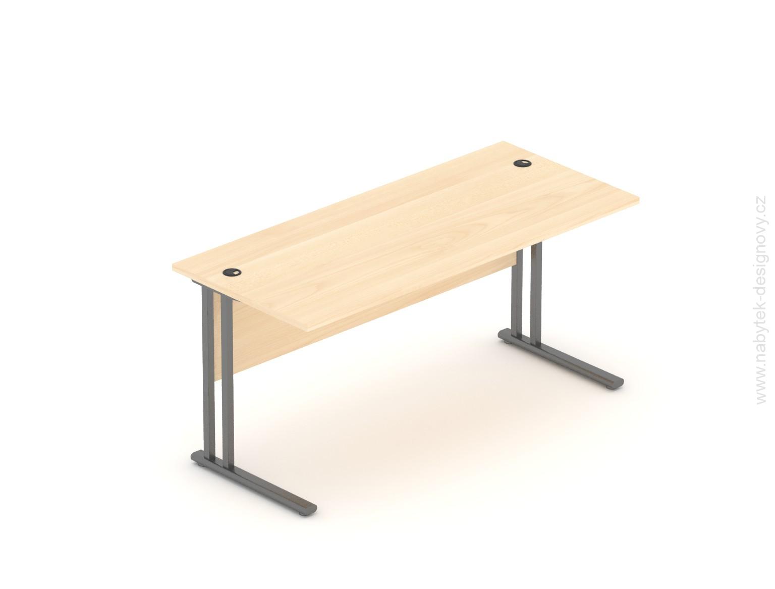 Kancelářský stůl Komfort, kovová podnož, 160x70x76cm - BPR16 12