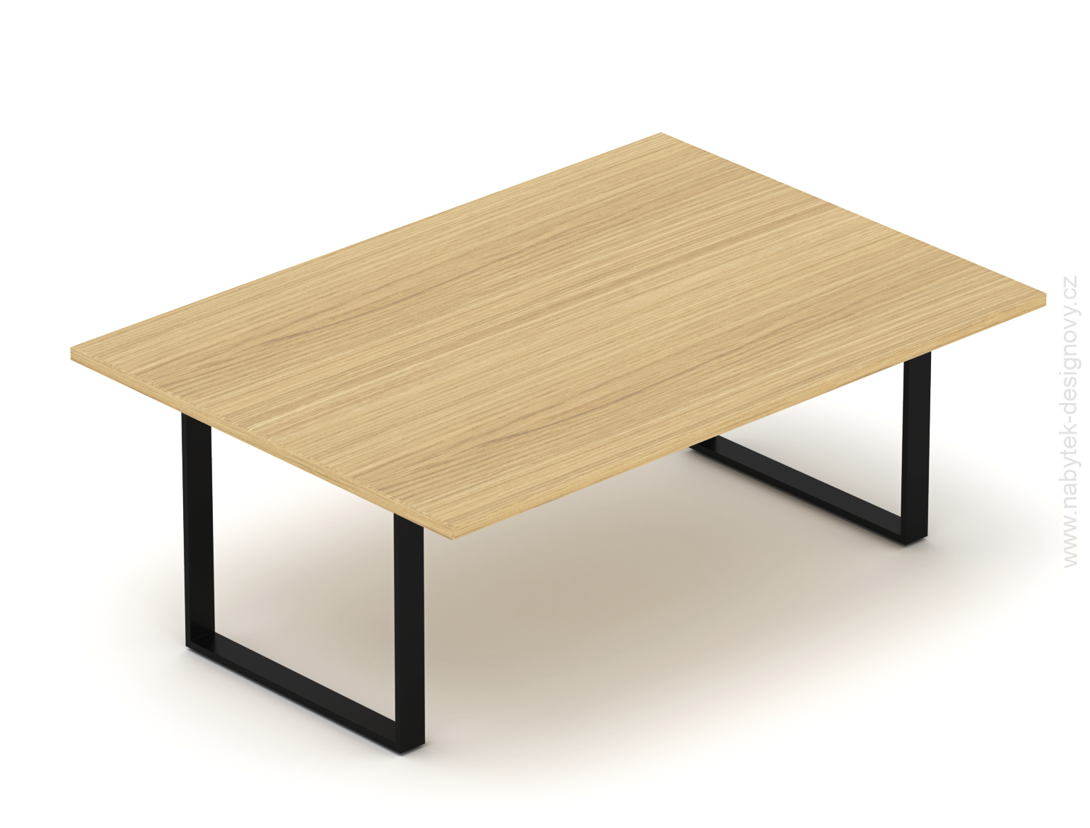 Konferenční stůl EPIC (více os.), 240cm, ocelová podnož O, (deska v celku)