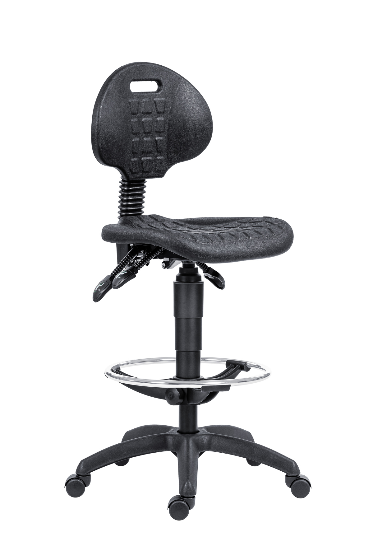 Kancelářská židle 1290 PU ASYN BASE PLAST EXTEND KOLECKA
