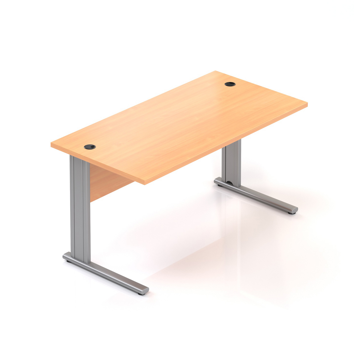 Kancelářský stůl Komfort, kovová podnož, 140x70x76 cm - BPR14 11