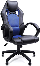Kancelářská židle Racing II Blue, herní křeslo, racing design, nosnost 150kg