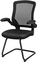 Kancelářská židle VISITOR, s vyklápěcím područkami, nosnost 150kg