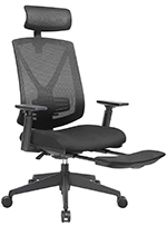 Kancelářská židle OFFICE LUX, s podnožkou na nohy, nosnost 150kg