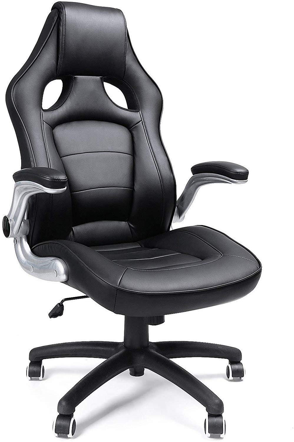 Kancelářská židle Racing III Black, pro PC stoly, racing design, nosnost 150kg