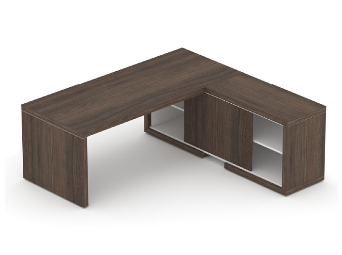 Manažerská sestava stolu s komodou SOLID Z1, volitelná délka stolu 160/180/200cm (Manažerská sestava SOLID Z1, stůl s komodou, volitelná délka stolu 160/180/200cm)