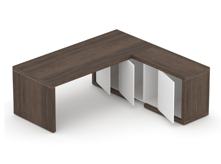 Manažerská sestava stolu s komodou SOLID Z4, volitelná délka stolu 160/180/200cm (Manažerská sestava SOLID Z4, stůl s komodou, volitelná délka stolu 160/180/200cm)