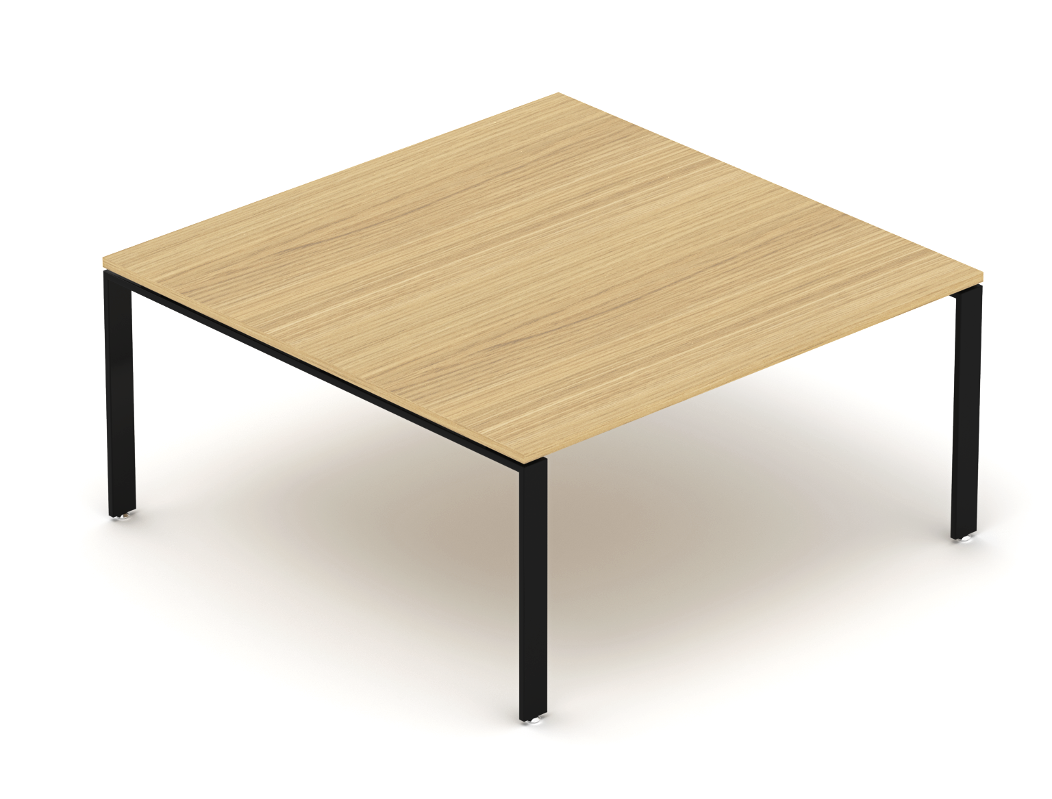 Konferenční stůl EPIC (více os.), 160/180cm, ocelová podnož U, (deska v celku) (Konferenční stůl pro více osob, 160/180cm, ocelová podnož U)