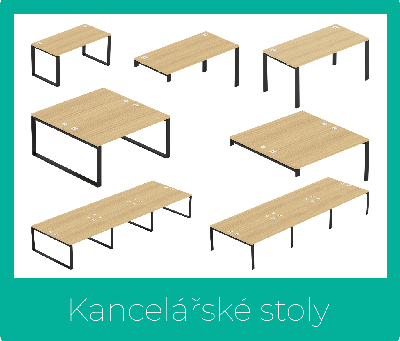 Kancelářské stoly EPIC - Designový NÁBYTEK - www.nabytek-designovy.cz