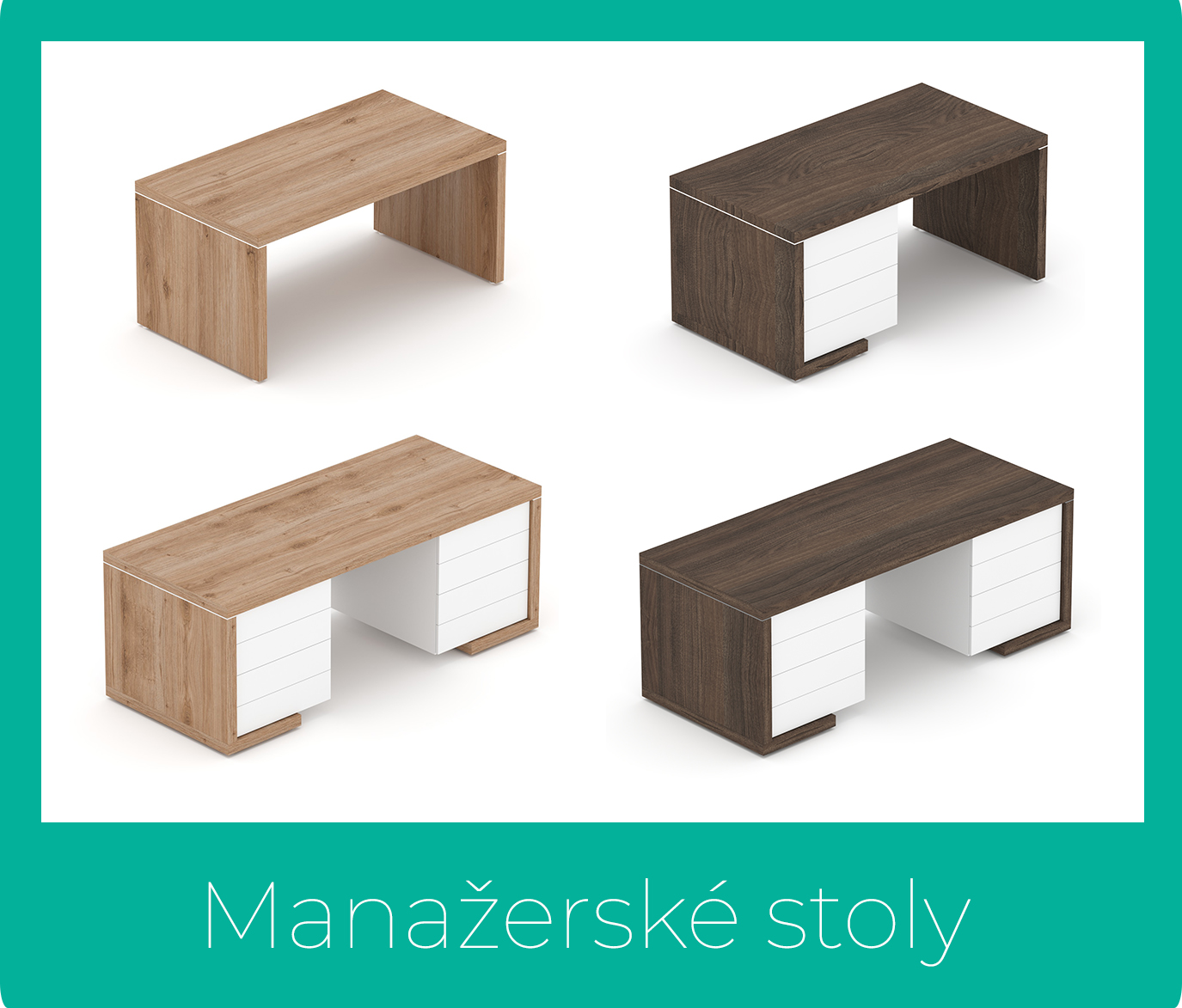 Manažerské stoly SOLID - Designový NÁBYTEK - www.nabytek-designovy.cz
